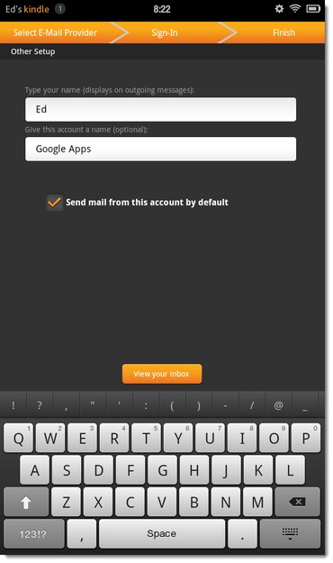 add gmail to kindle fire
