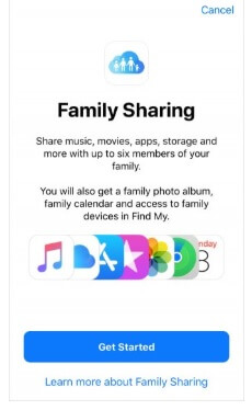 get started with Family Sharing