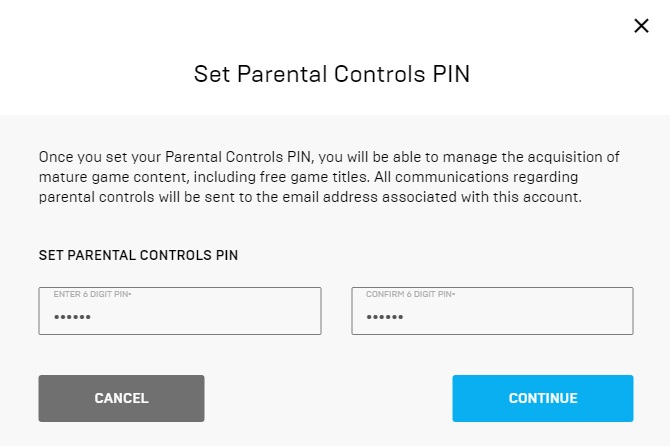 How do I complete the parental consent process? - Epic Games Store Support