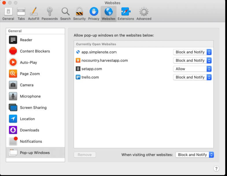 pop up blocker for mac firefox