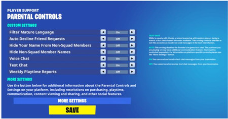 fortnite parental controls 8