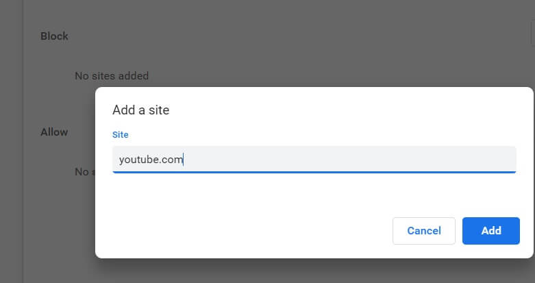 YouTube-blocken