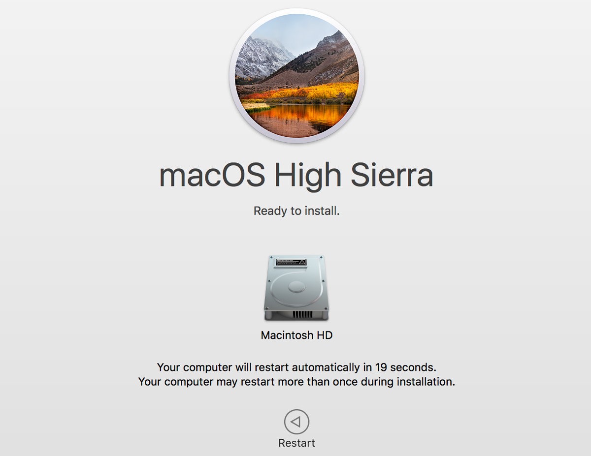 update your mac high sierra