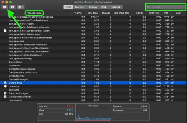 macos windowserver process