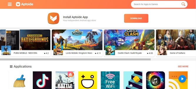 apk download sites - Aptoide