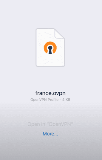 use vpn on iphone without app - open vpn configuration