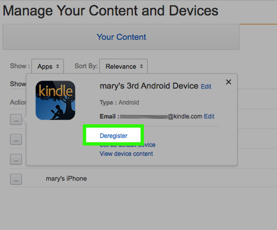 Manage Your Amazon Kindle Devices