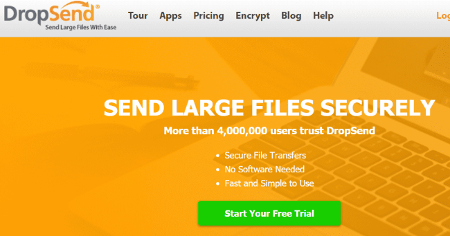 best file sharing site - DropSend
