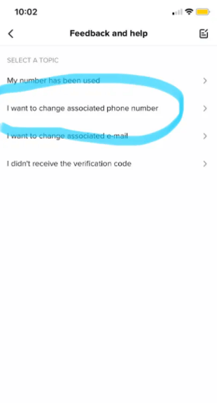 change associated number