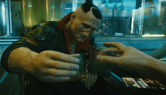 cyberpunk 2077 review - encourage drugs and alcohol