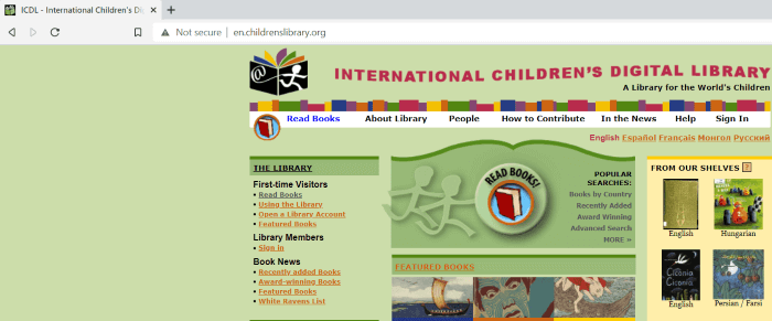 free online books for kids - ICDL