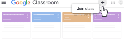 how to use google classroom - join class via code