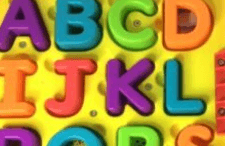 best learning toys for kids - letters set