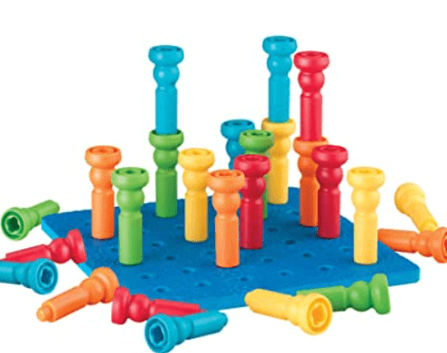 best learning toys for kids - peg board