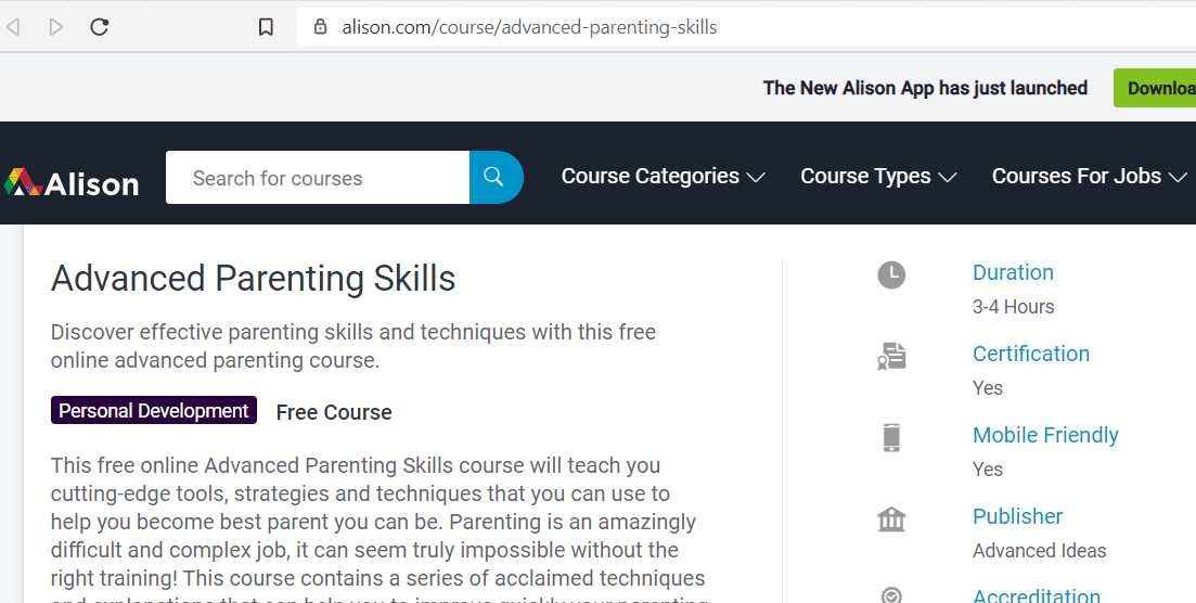 online parenting classes - Advanced Parenting Skills