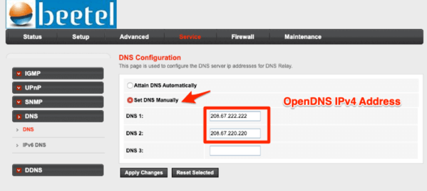 router setting