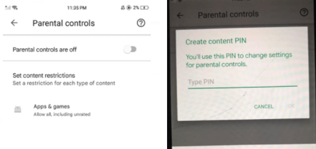 android parental control