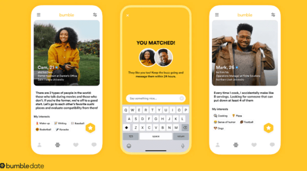 sitios de citas para adolescentes - bumble