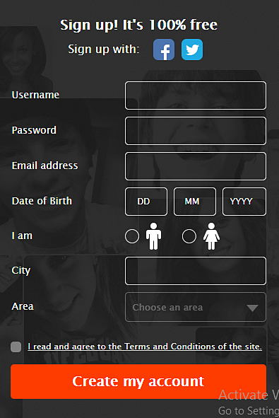 easy signup process on mylol