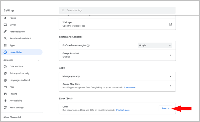 Instalar Discord en Chromebook a través de linux 1