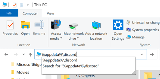 eliminar la caché de discordia en windows 1