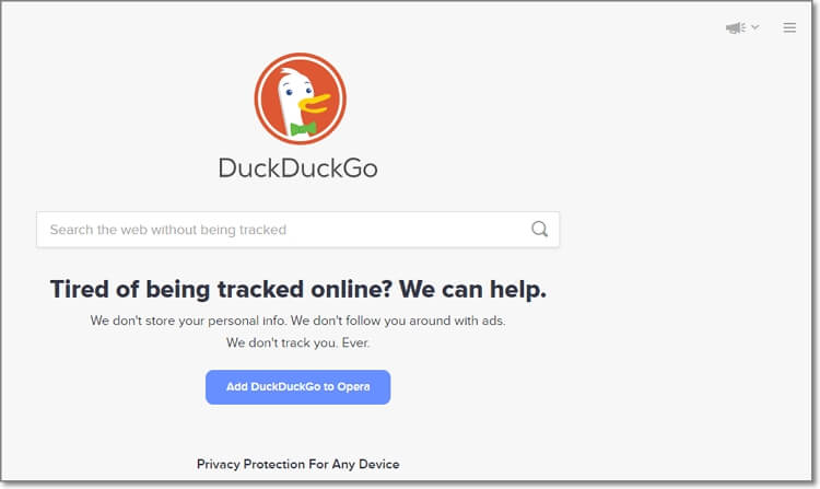 duckduckgo incognito mode