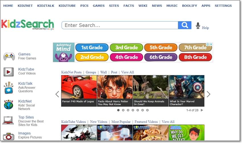 kidzsearch-safe-search