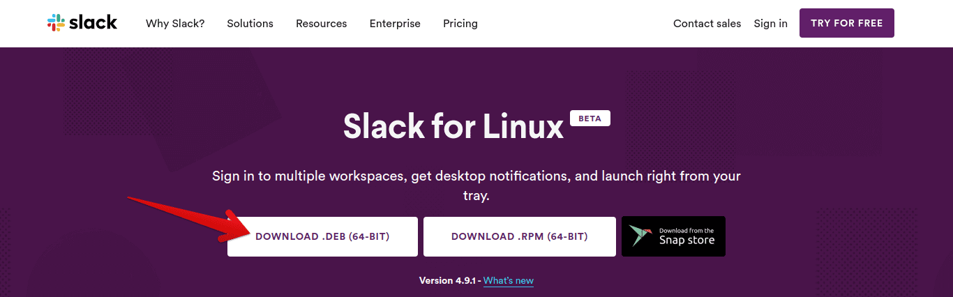 descargar slack para linux