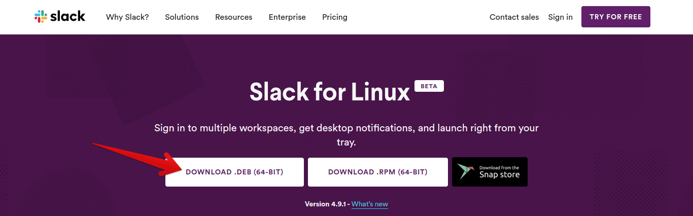 Descargar Slack para Linux