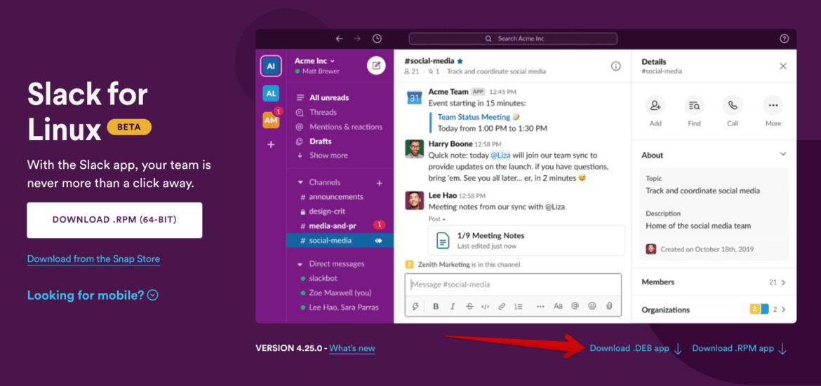 download slack deb file
