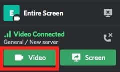 select the vide option