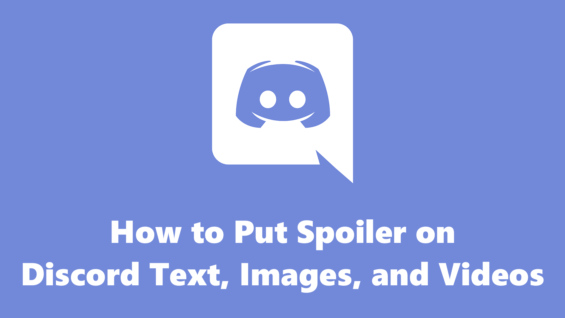 how to put spoiler on discord