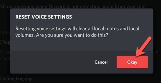 reset voice settings