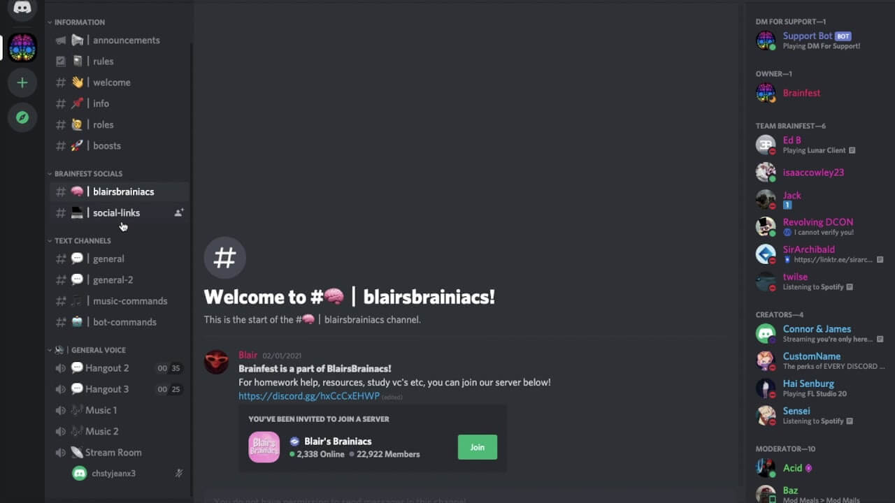 blair’s brainiac discord server