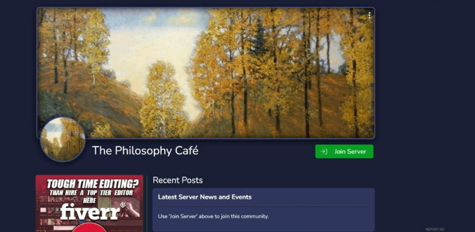 the philosophy café discord education cafe