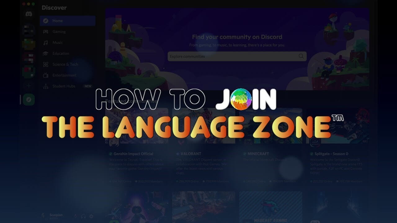 the language zone discord server