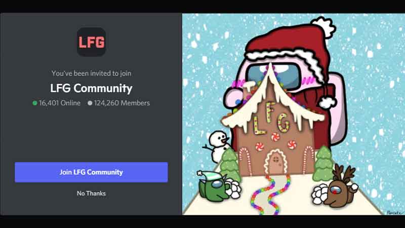 lfg servidor de Discord de la comunidad among us