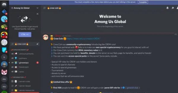 among us global discord server