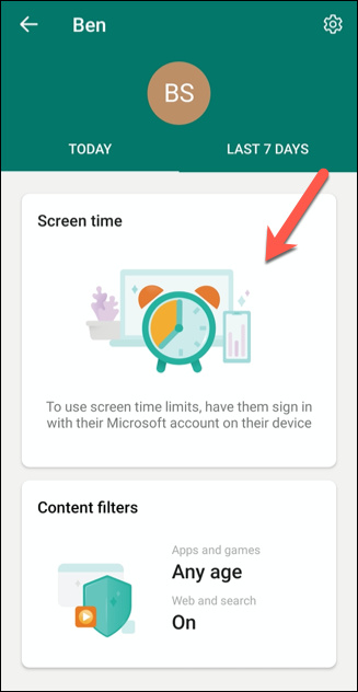 microsoft family safety app screen time control