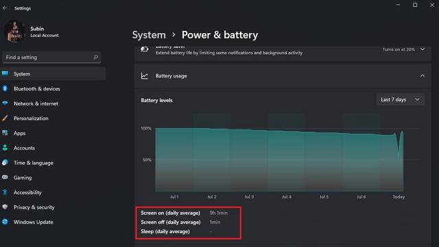 can you see screen time on Windows computer?