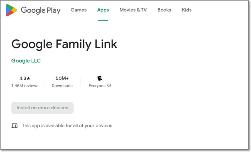 set google screen time install family link