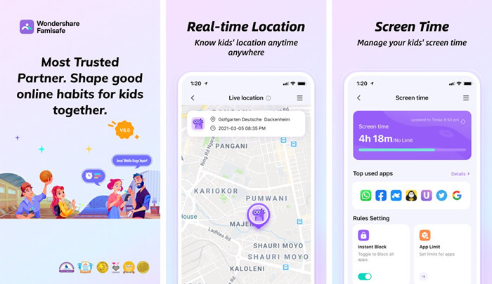 track my kids phone for free - FamiSafe Location Tracking