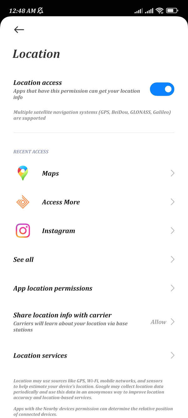 turn off location history