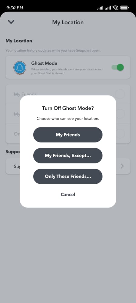 ghost mode