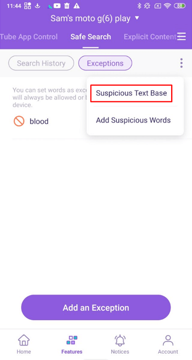 suspicious text base