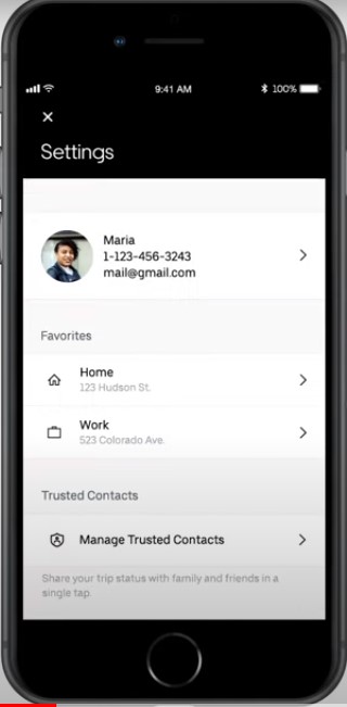 manage trusted contacts