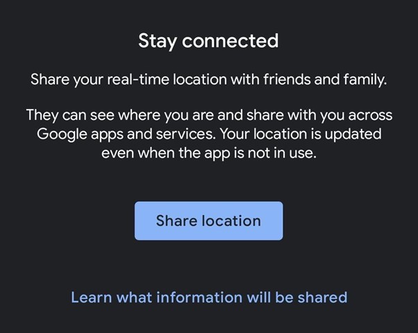 share airtag location