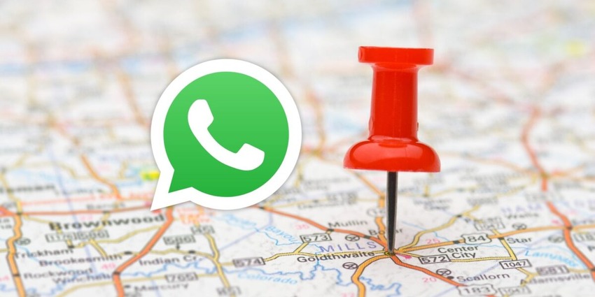 dropped pin location on whatsapp