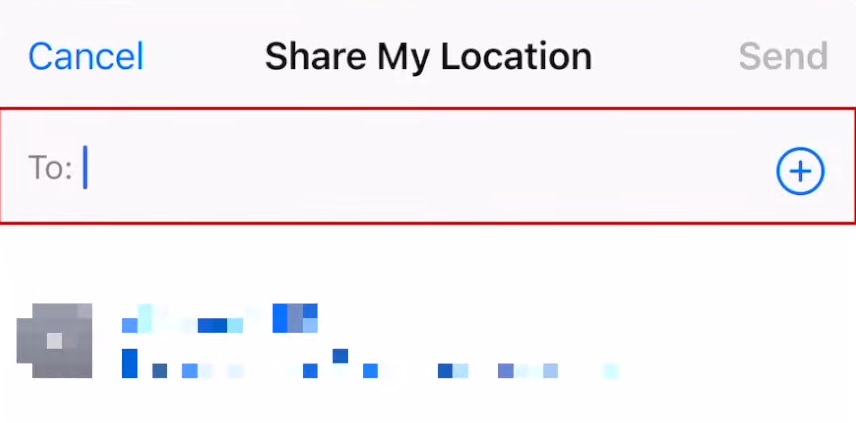 how to share location on iphone