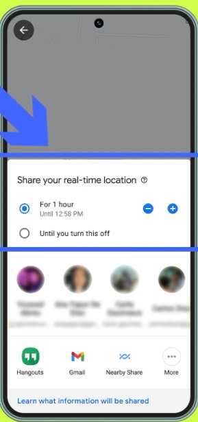 how to share location with samsung